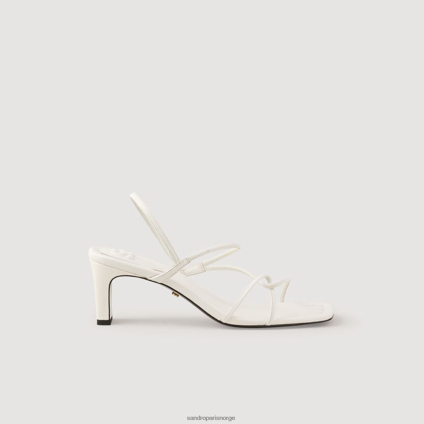 kvinner Sandro Paris ecru sandaler med reim fottøy 6FN4LH497