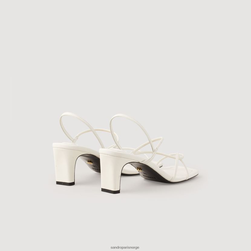 kvinner Sandro Paris ecru sandaler med reim fottøy 6FN4LH497