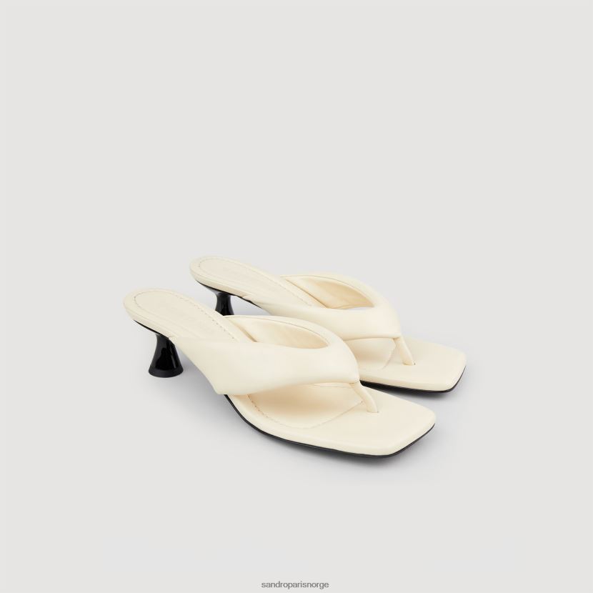 kvinner Sandro Paris ecru tåstolpe muldyr fottøy 6FN4LH461