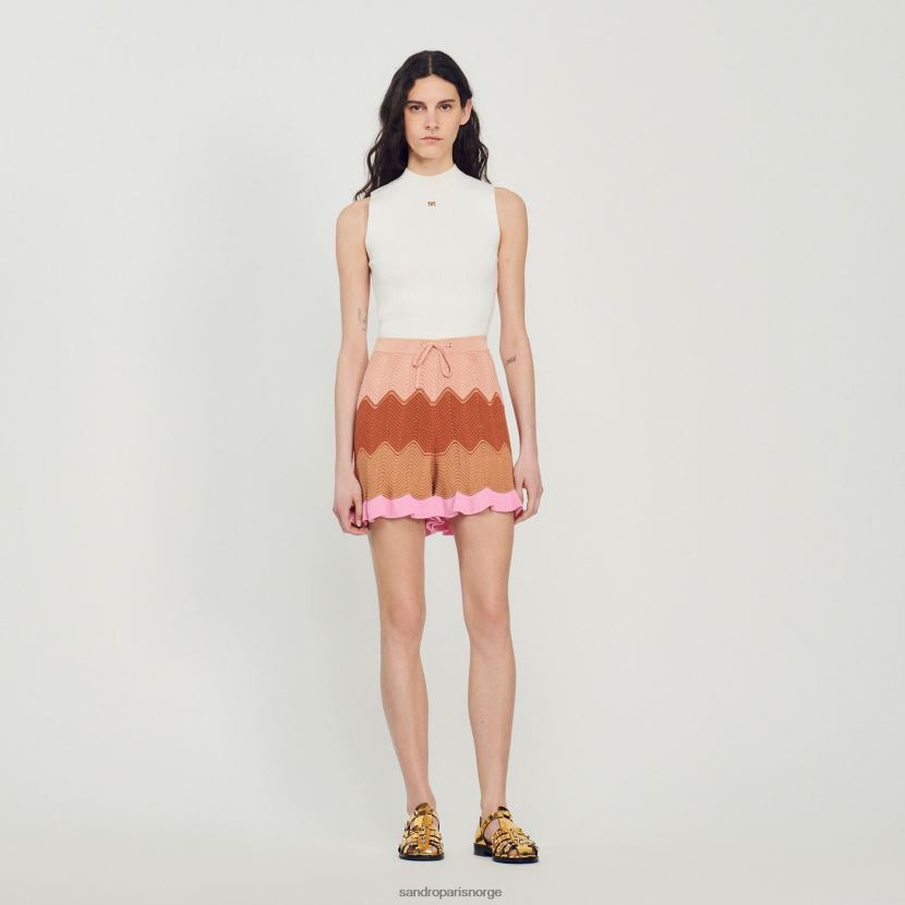 kvinner Sandro Paris flerfarget strikke shorts klær 6FN4LH227
