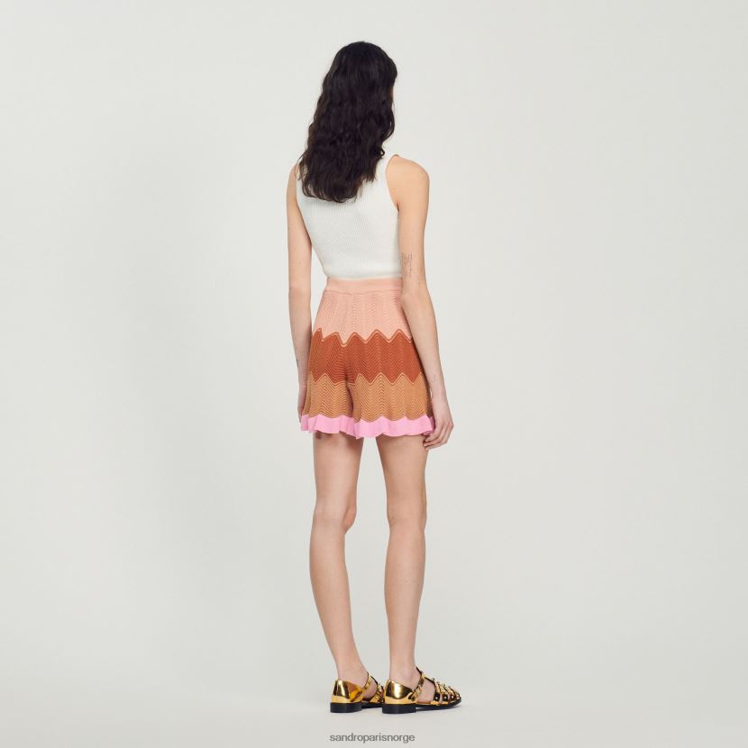 kvinner Sandro Paris flerfarget strikke shorts klær 6FN4LH227