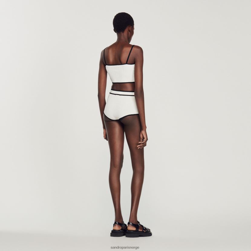 kvinner Sandro Paris hvit strikkede truser klær 6FN4LH354