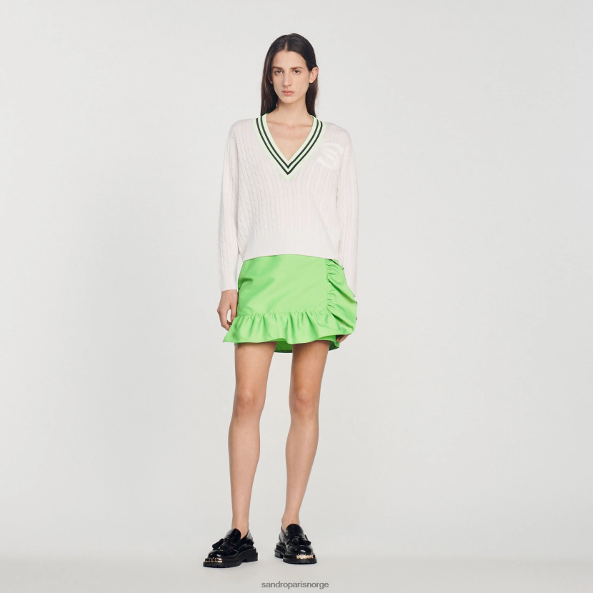 kvinner Sandro Paris ecru s patch genser klær 6FN4LH398