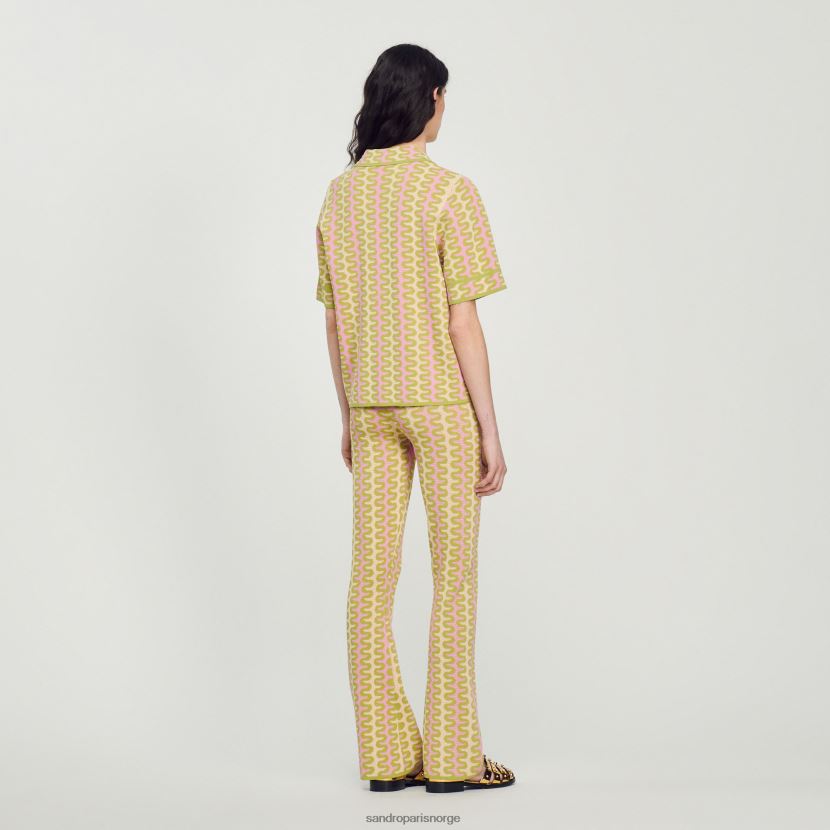 kvinner Sandro Paris flerfarget mønstret strikket cardigan klær 6FN4LH270