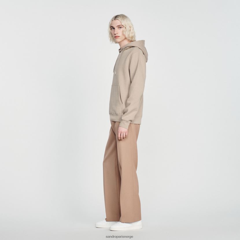 kvinner Sandro Paris beige brodert hettegenser klær 6FN4LH810