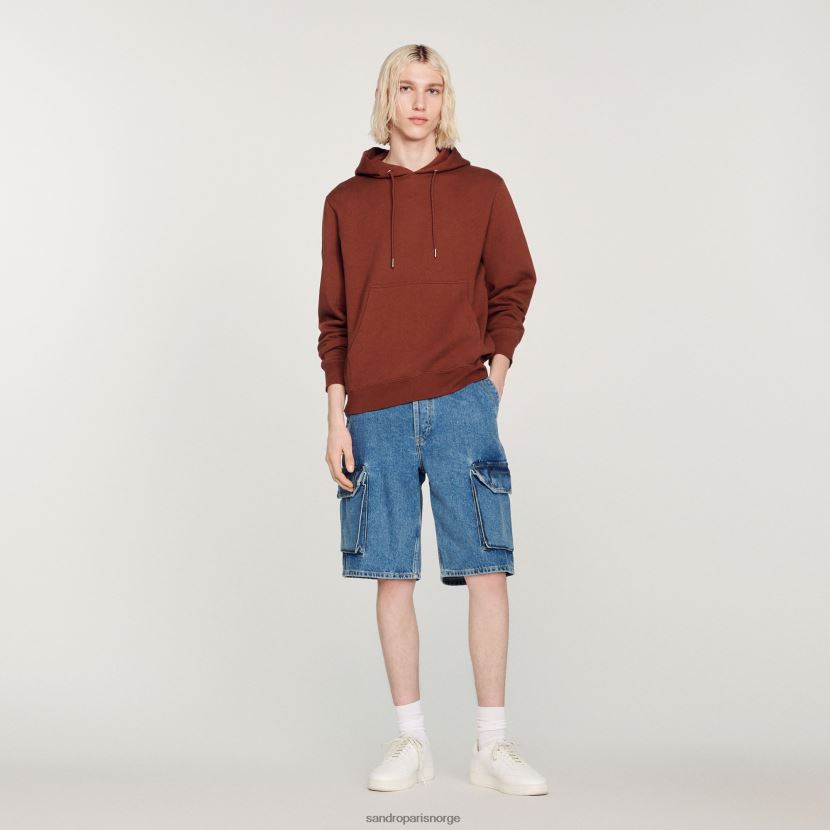 kvinner Sandro Paris én farge brodert hettegenser klær 6FN4LH759