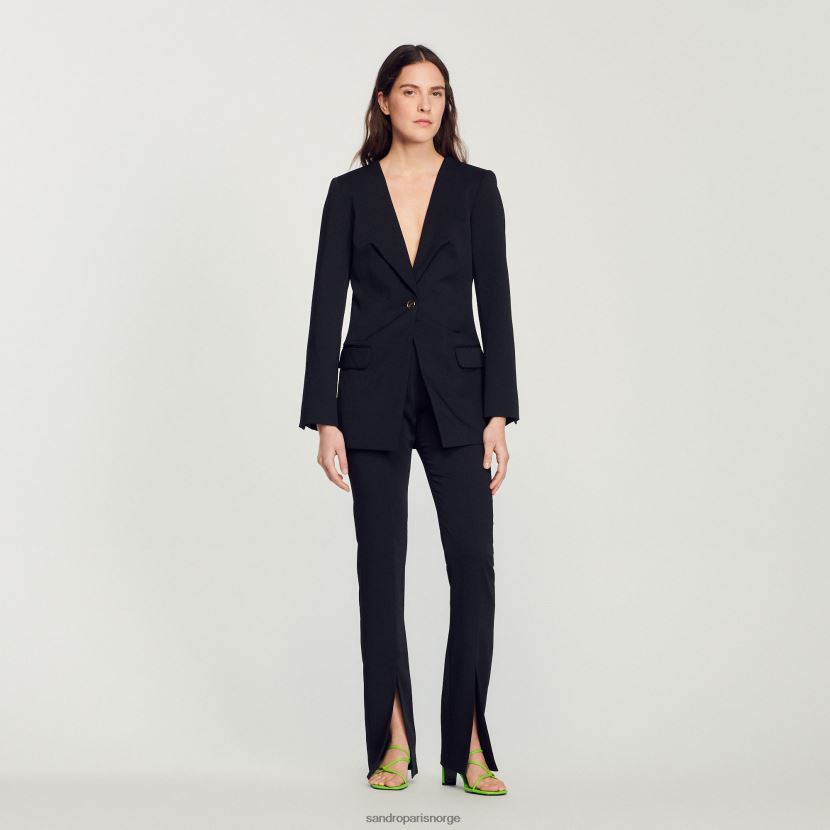 kvinner Sandro Paris svart tilpasset jakke klær 6FN4LH448