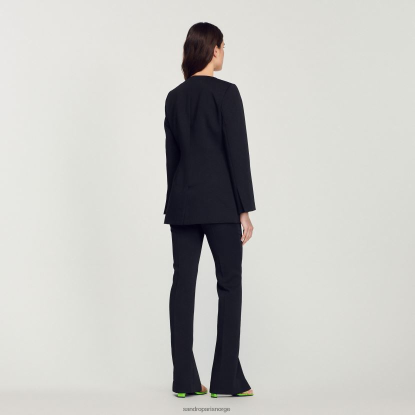 kvinner Sandro Paris svart tilpasset jakke klær 6FN4LH448