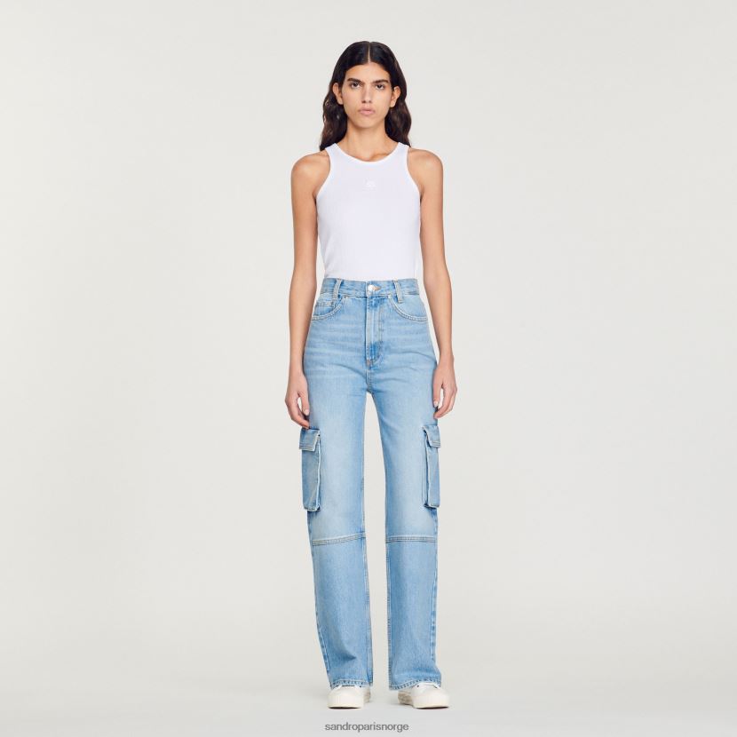 kvinner Sandro Paris lett bu jean cargo jeans klær 6FN4LH289