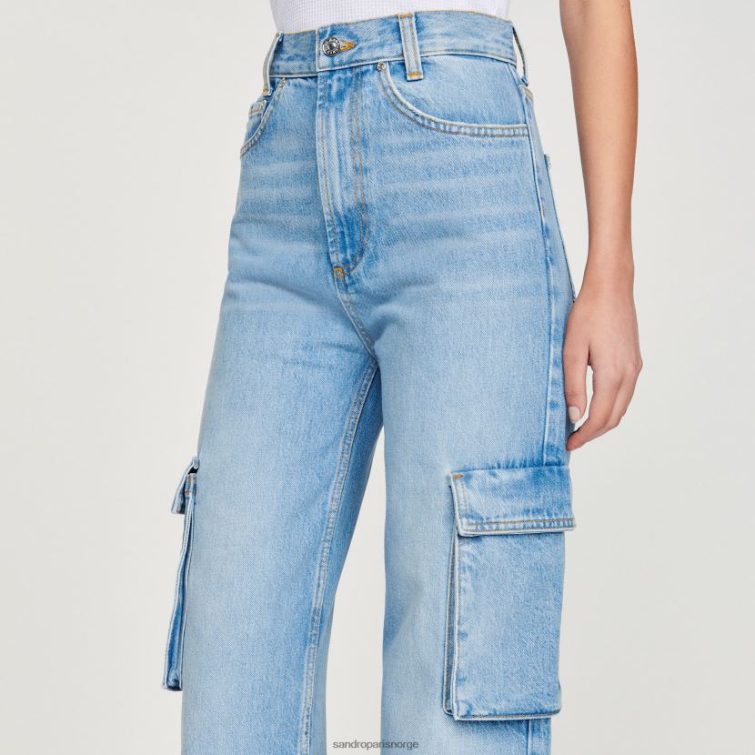 kvinner Sandro Paris lett bu jean cargo jeans klær 6FN4LH289