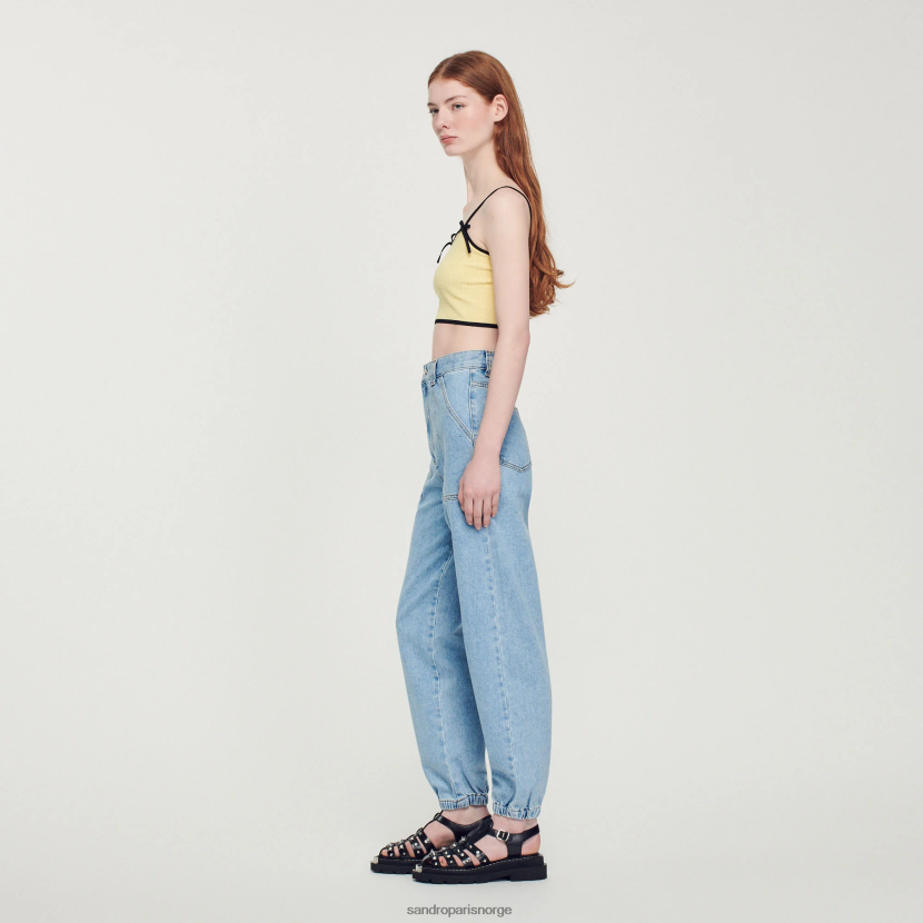 kvinner Sandro Paris lett bu jean falmede denimjeans klær 6FN4LH283