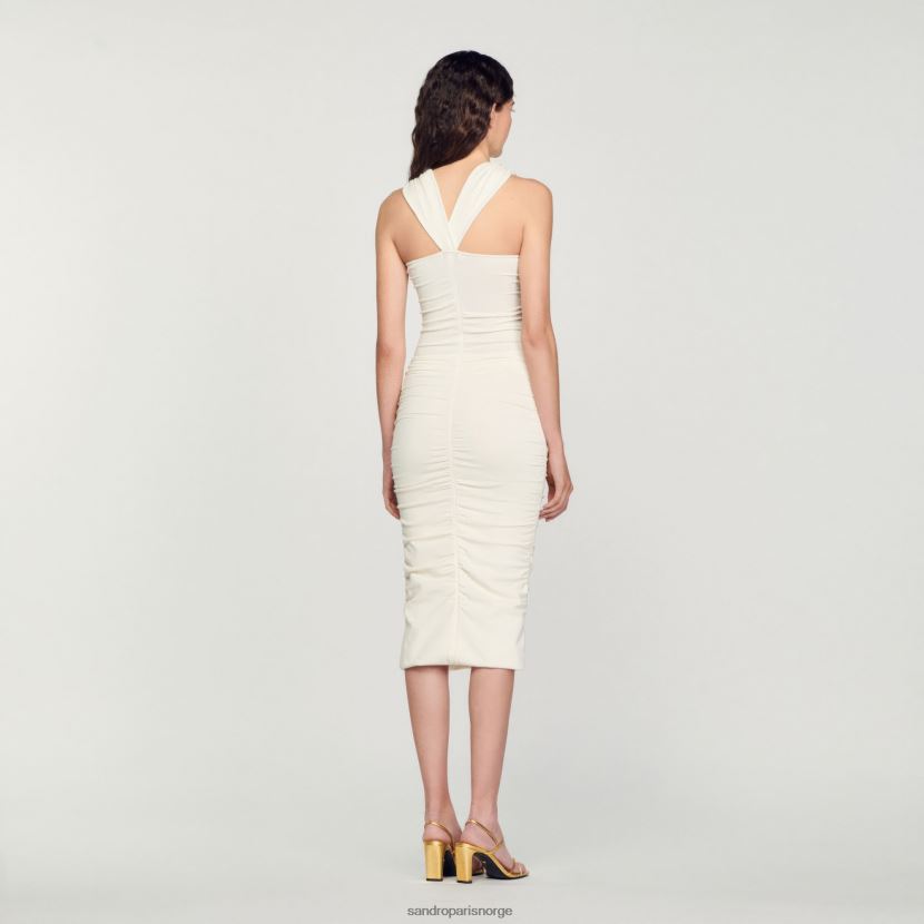 kvinner Sandro Paris ecru strikket kjole klær 6FN4LH368