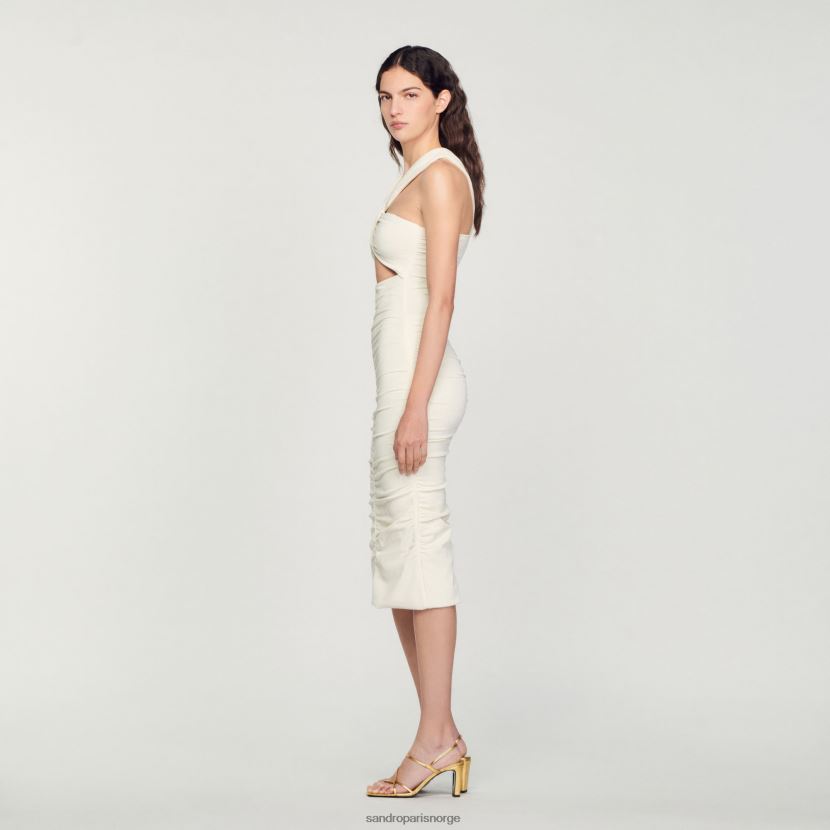 kvinner Sandro Paris ecru strikket kjole klær 6FN4LH368