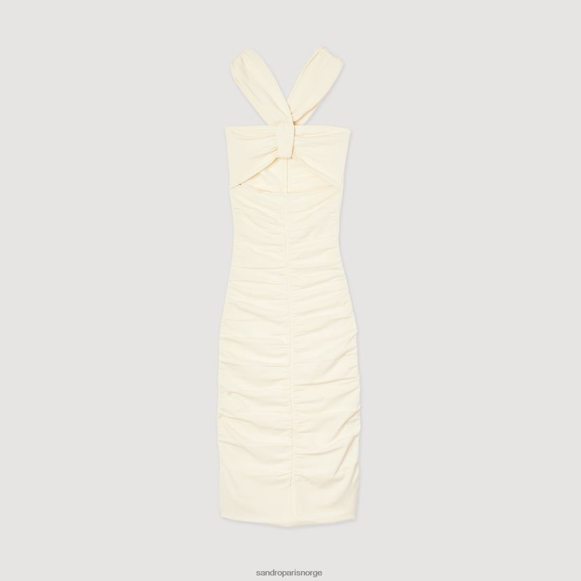 kvinner Sandro Paris ecru strikket kjole klær 6FN4LH368