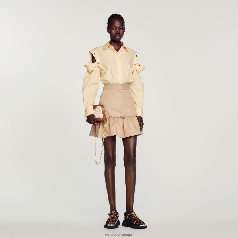 kvinner Sandro Paris smør lang skjorte klær 6FN4LH411