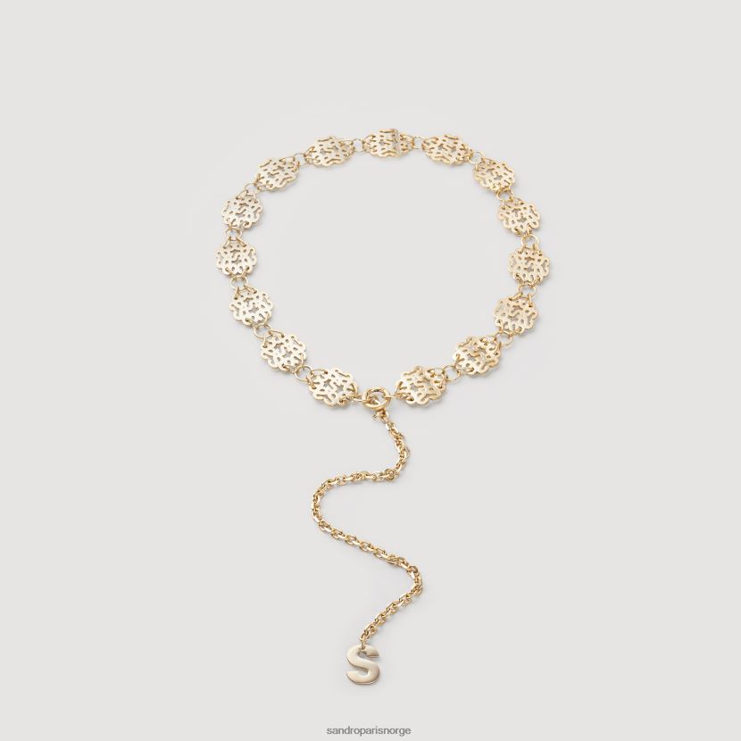 kvinner Sandro Paris gull kjedebelte tilbehør 6FN4LH503