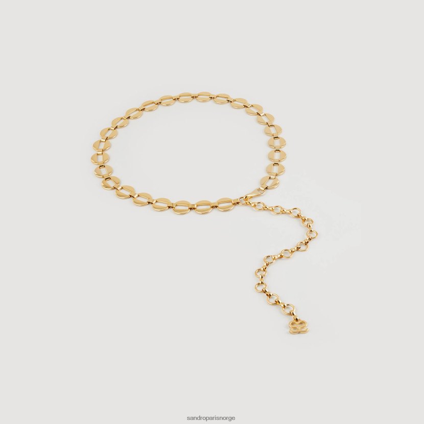 kvinner Sandro Paris gull pyntet kjedebelte tilbehør 6FN4LH512