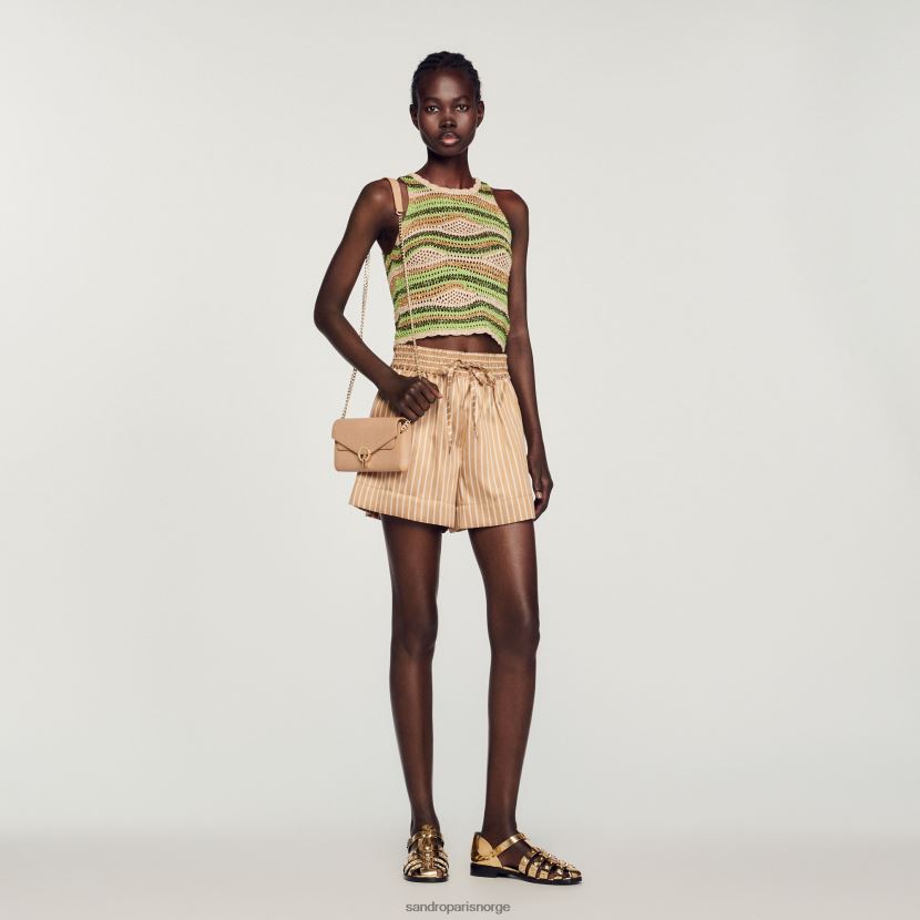 kvinner Sandro Paris beige yza lomme clutch bag tilbehør 6FN4LH526