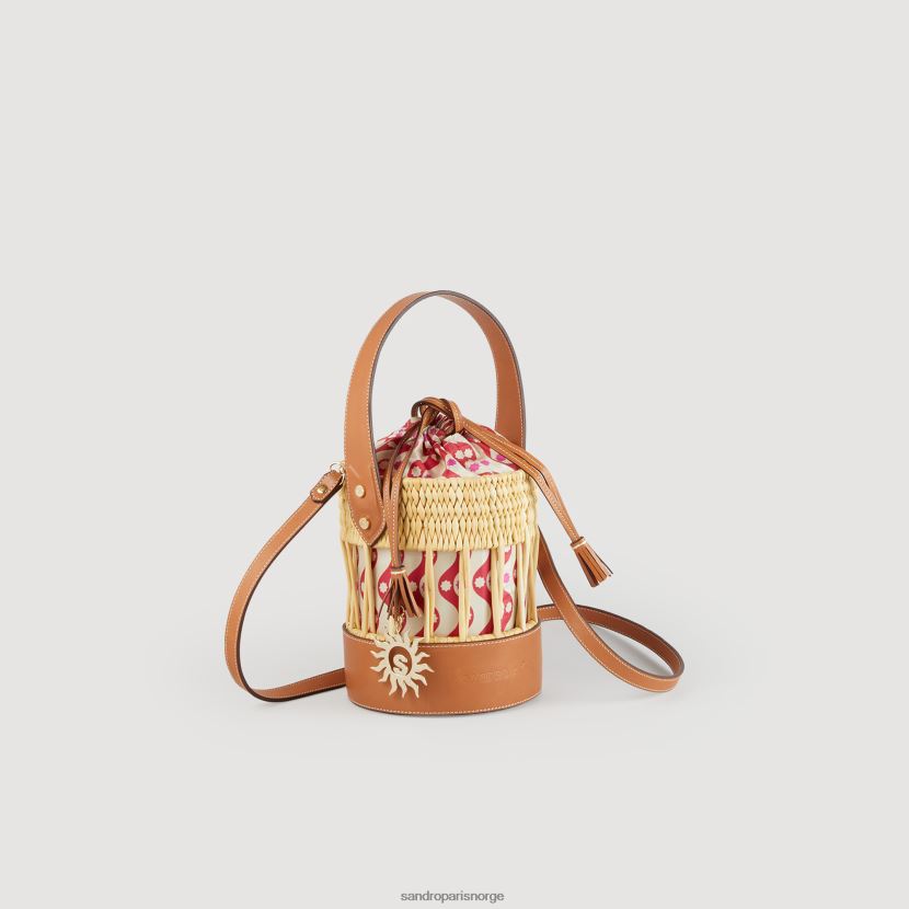 kvinner Sandro Paris naturlig raffia bøttepose tilbehør 6FN4LH517