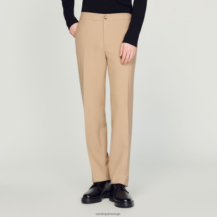 menn Sandro Paris beige jersey bukser klær 6FN4LH825