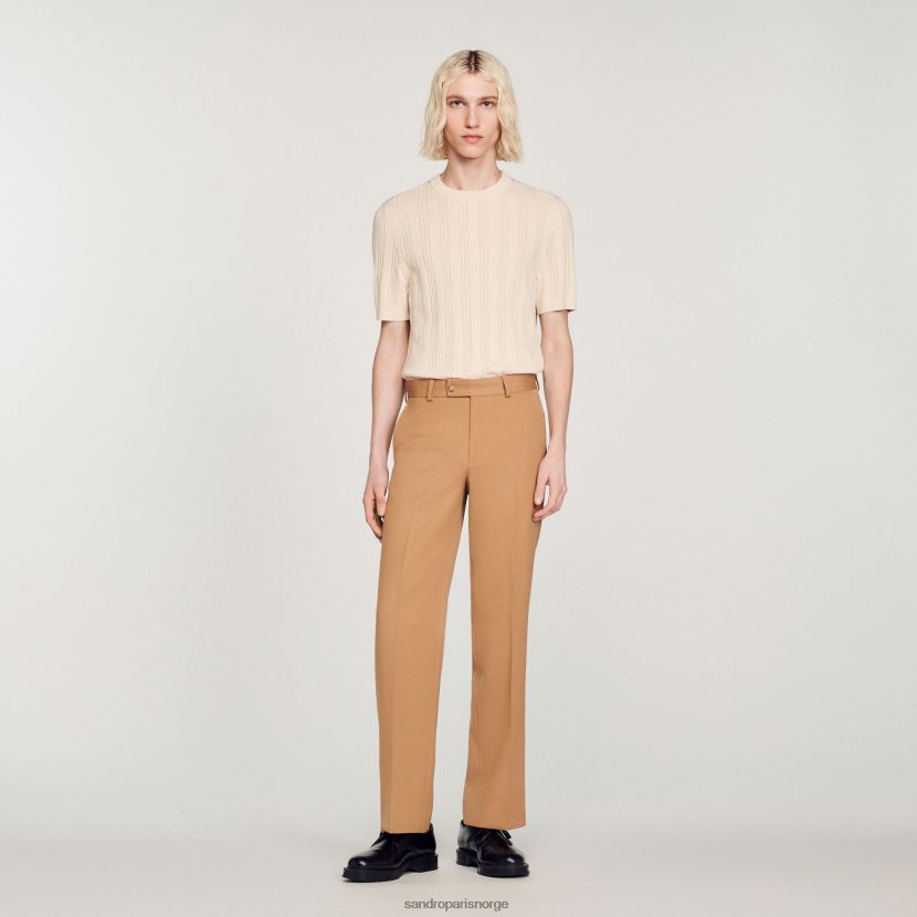 menn Sandro Paris kamel ullblandingsbukser klær 6FN4LH603