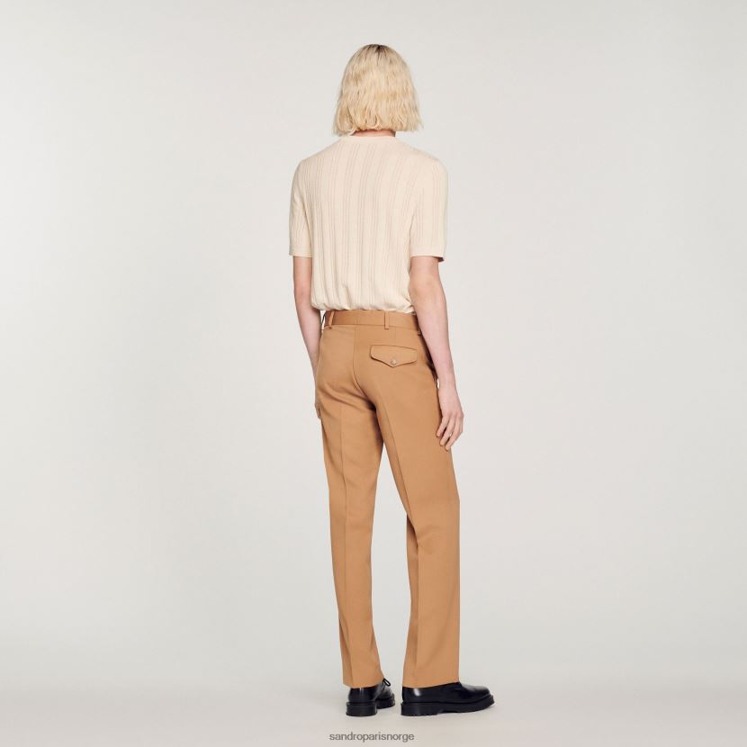 menn Sandro Paris kamel ullblandingsbukser klær 6FN4LH603