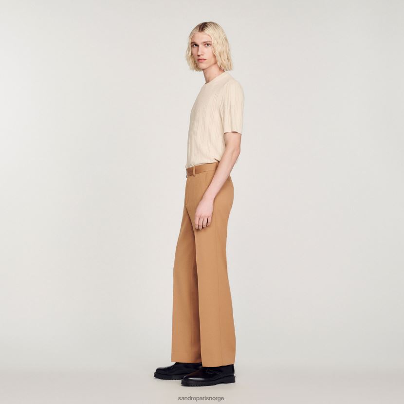 menn Sandro Paris kamel ullblandingsbukser klær 6FN4LH603