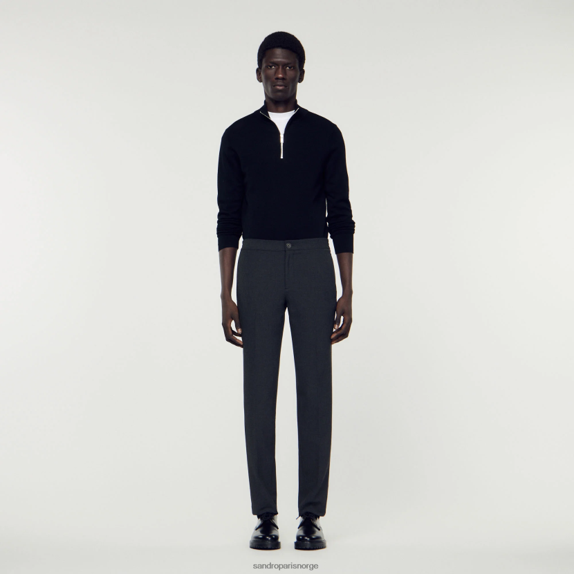 menn Sandro Paris koksgrå jersey bukser klær 6FN4LH823