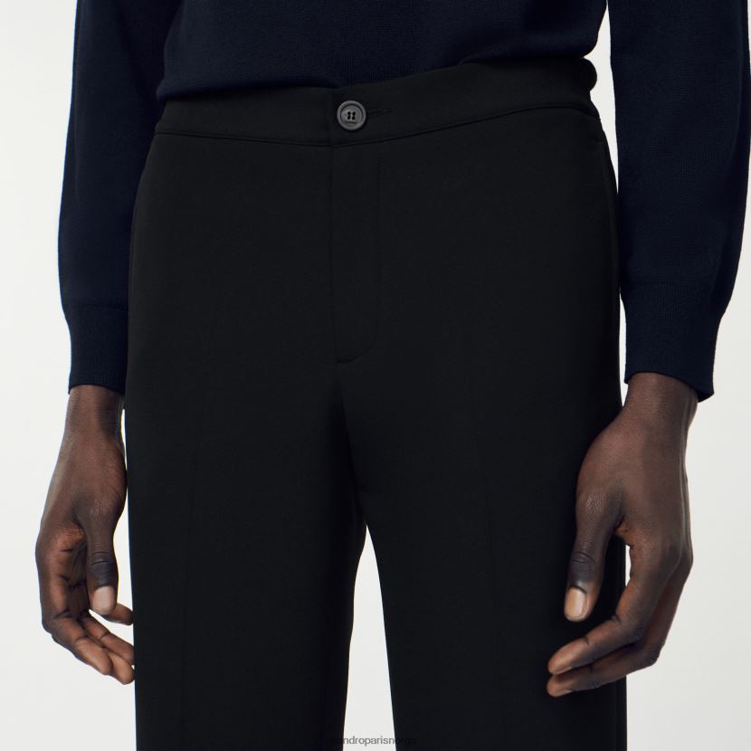 menn Sandro Paris svart jersey bukser klær 6FN4LH786