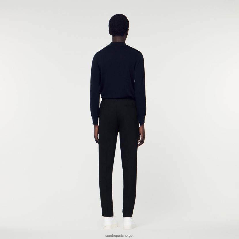 menn Sandro Paris svart jersey bukser klær 6FN4LH786
