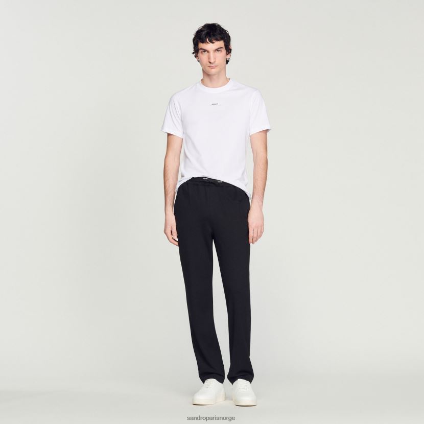 menn Sandro Paris svart jersey joggebukser klær 6FN4LH646
