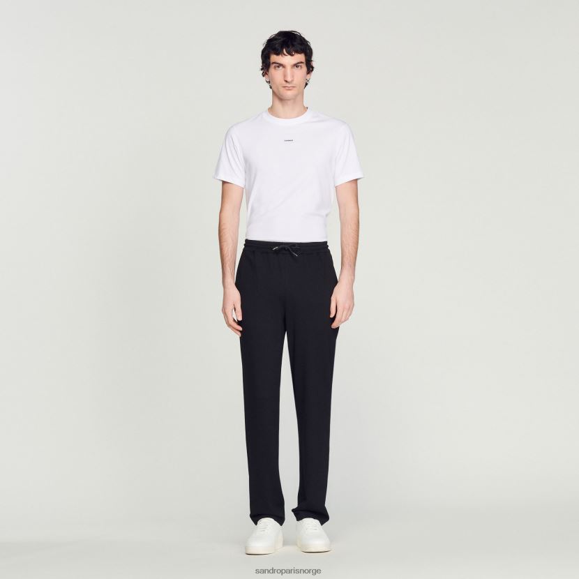 menn Sandro Paris svart jersey joggebukser klær 6FN4LH646