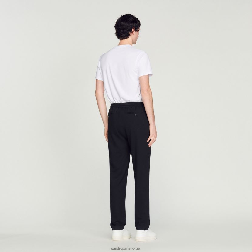 menn Sandro Paris svart jersey joggebukser klær 6FN4LH646