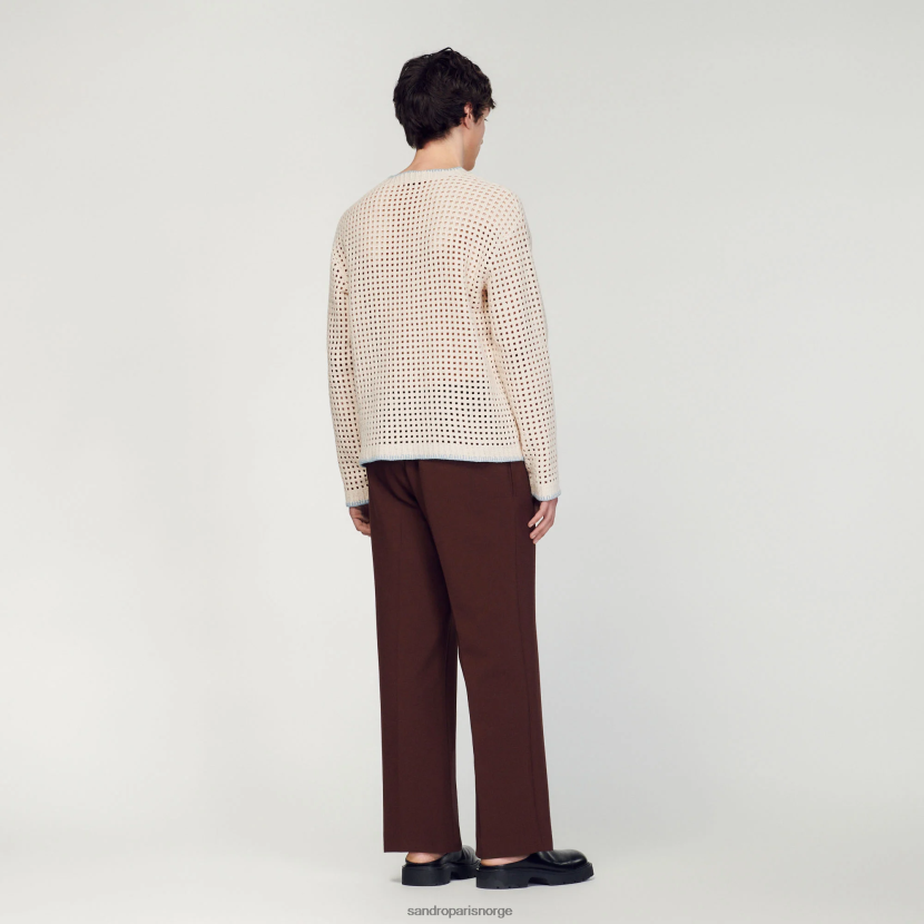 menn Sandro Paris blå hekle strikket genser klær 6FN4LH706