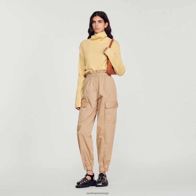 menn Sandro Paris gul genser med rullehals klær 6FN4LH618