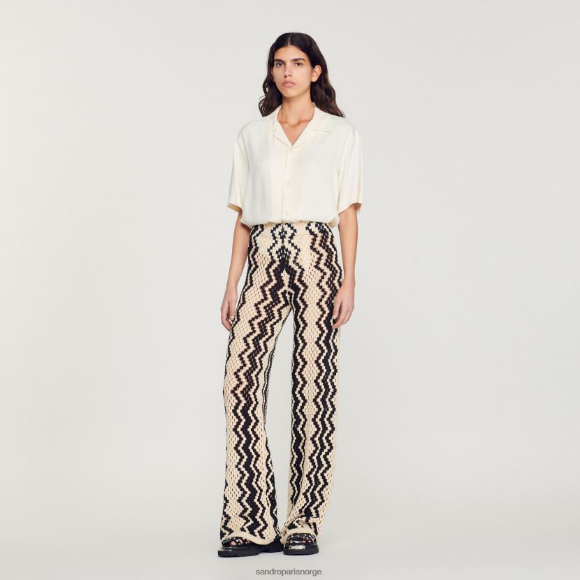 menn Sandro Paris ecru Kortermet skjorte klær 6FN4LH818