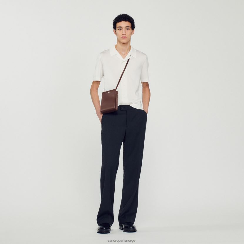 menn Sandro Paris hvit Kortermet skjorte klær 6FN4LH721