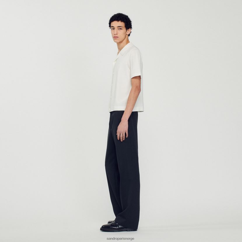 menn Sandro Paris hvit Kortermet skjorte klær 6FN4LH721