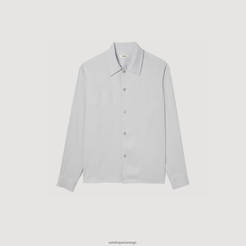 menn Sandro Paris kitt flytende skjorte klær 6FN4LH651