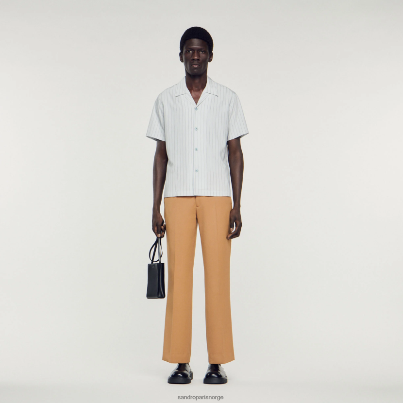 menn Sandro Paris lyse blå Kortermet skjorte klær 6FN4LH782