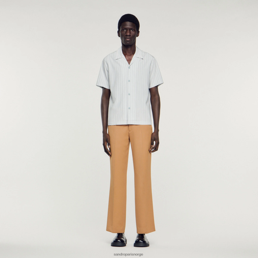 menn Sandro Paris lyse blå Kortermet skjorte klær 6FN4LH782