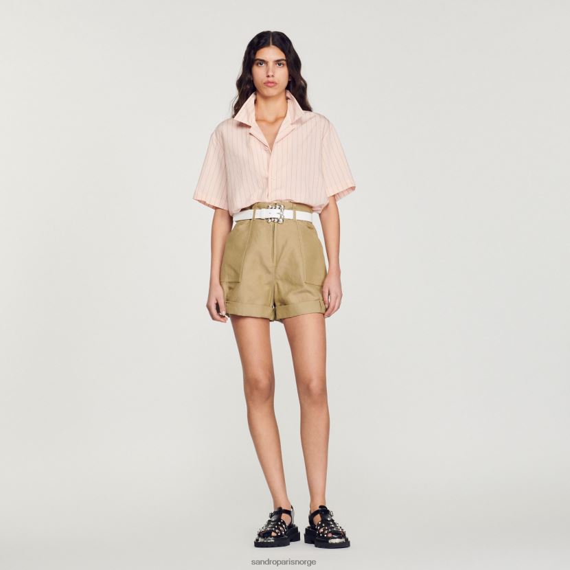 menn Sandro Paris lyserosa Kortermet skjorte klær 6FN4LH783