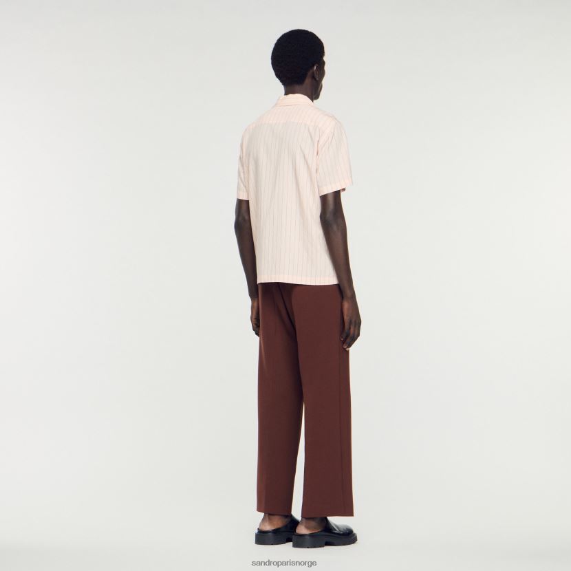 menn Sandro Paris lyserosa Kortermet skjorte klær 6FN4LH783