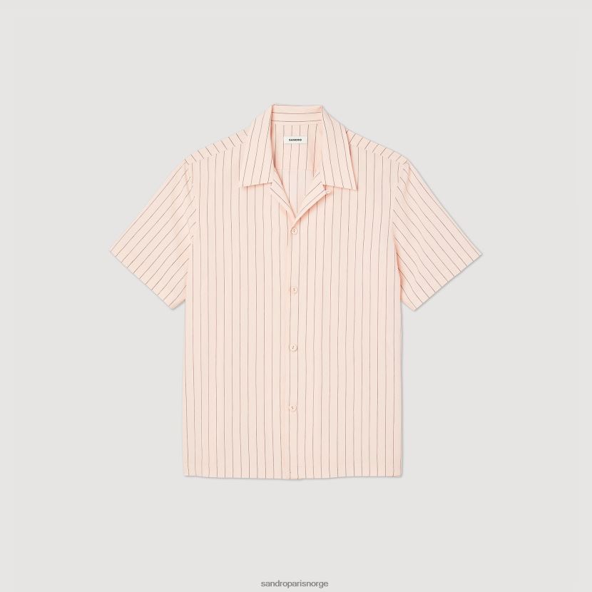 menn Sandro Paris lyserosa Kortermet skjorte klær 6FN4LH783