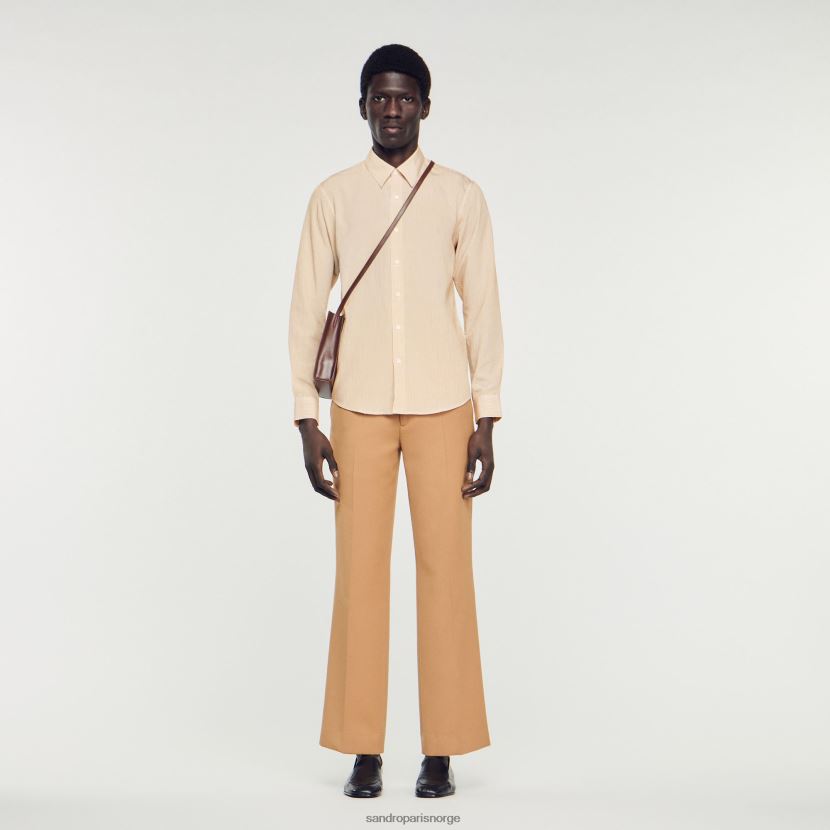 menn Sandro Paris lyserosa stripete skjorte klær 6FN4LH696