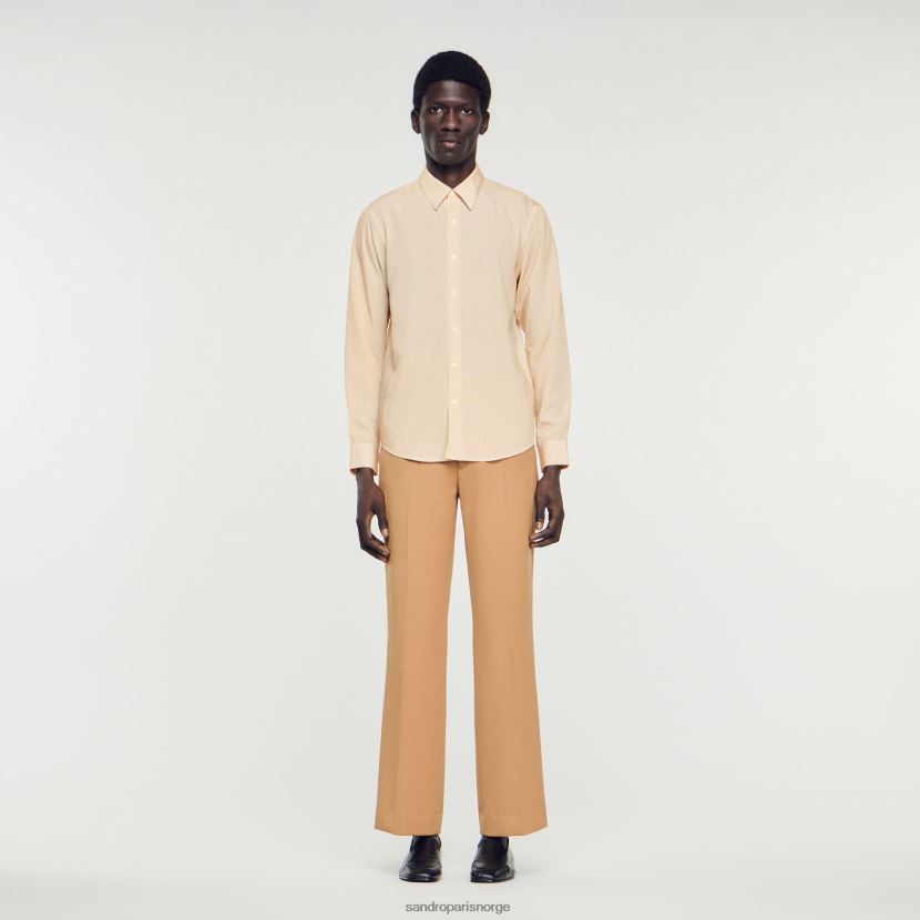 menn Sandro Paris lyserosa stripete skjorte klær 6FN4LH696