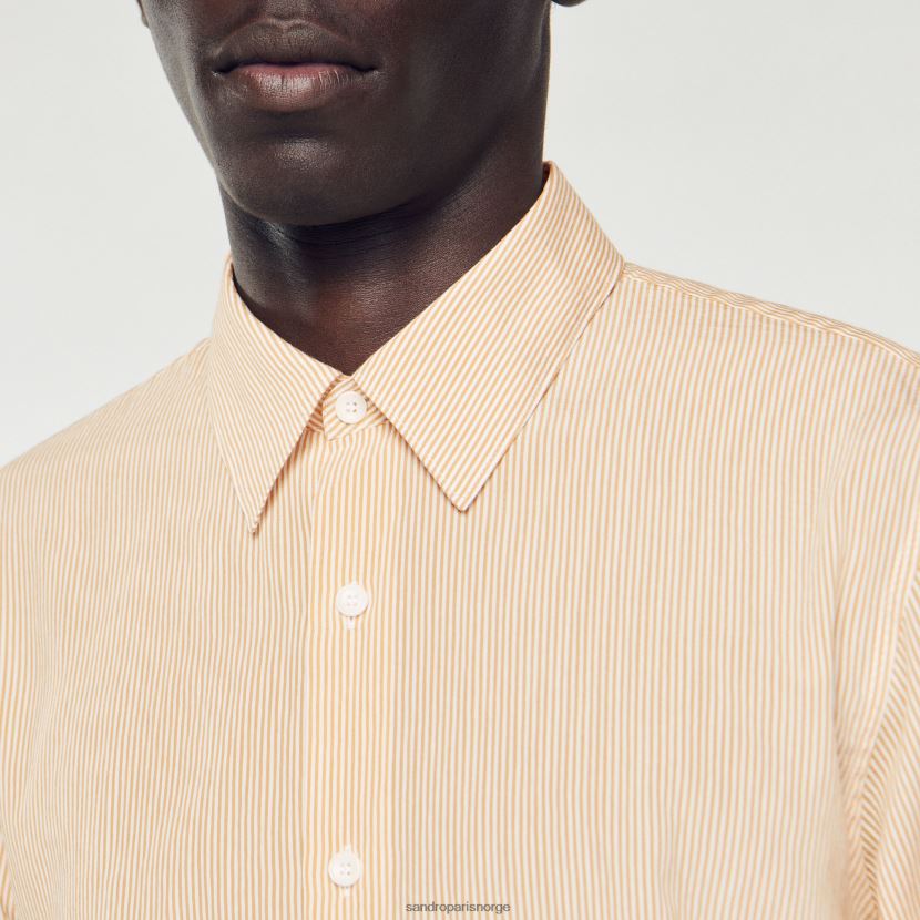 menn Sandro Paris lyserosa stripete skjorte klær 6FN4LH696