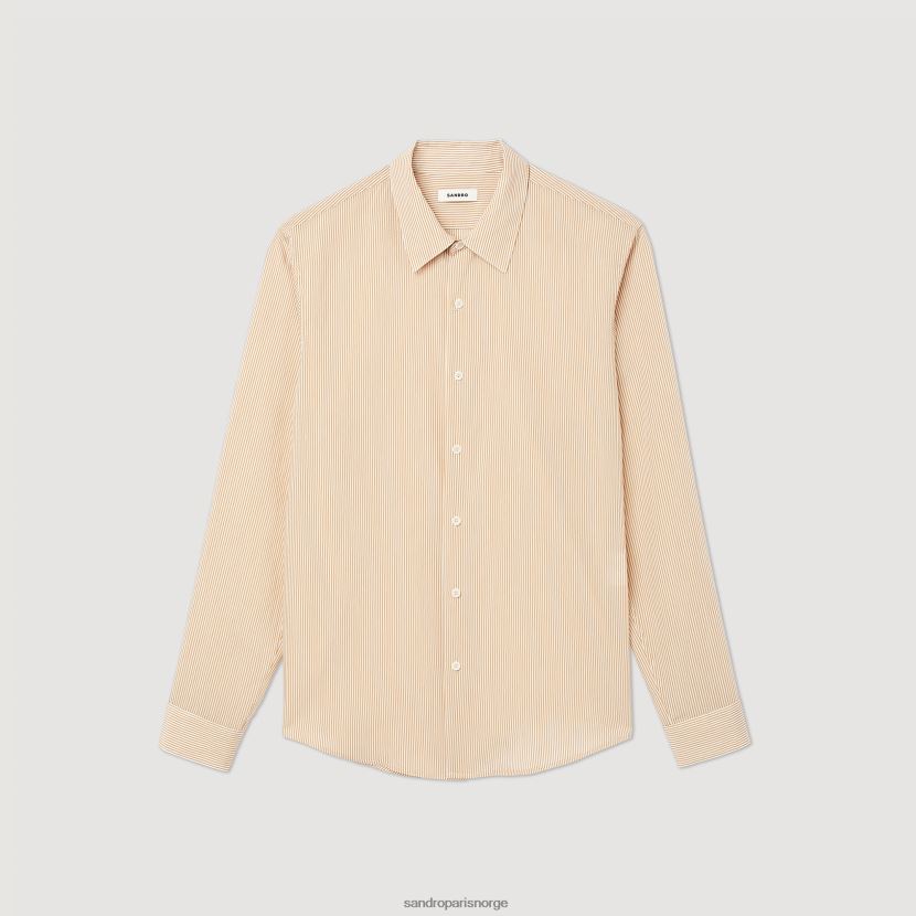 menn Sandro Paris lyserosa stripete skjorte klær 6FN4LH696