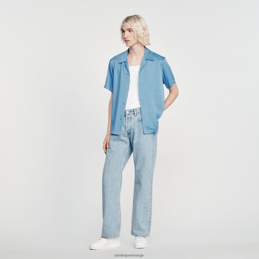 menn Sandro Paris én farge Kortermet skjorte klær 6FN4LH734