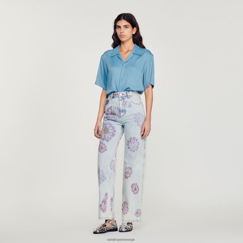 menn Sandro Paris én farge Kortermet skjorte klær 6FN4LH734